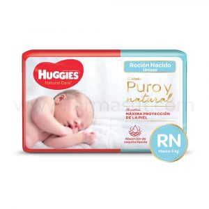Pañales Natural Care Recién Nacido Unisex Cuidado Puro Y Natural x 17 u - Imagen 1
